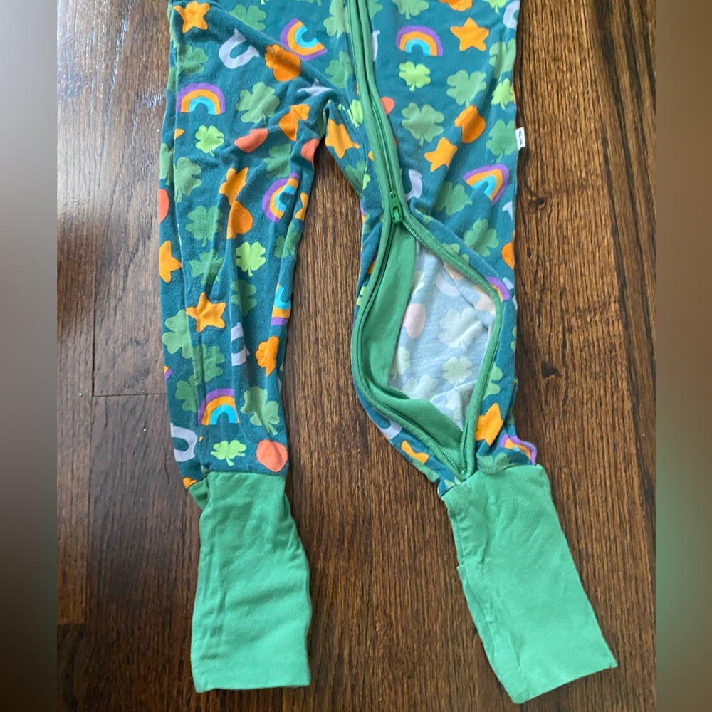 Little Sleepies PJs 3T unisex gender neutral toddler St. Patrick's One-Piece - Picture 5 of 13